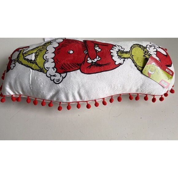 Dr. Seuss The Grinch Who Stole Christmas Shaped Toss Pillow Decorative NEW - Picture 8 of 8
